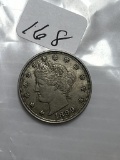 1899 Liberty V Nickel - VF/XF