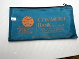 Commerce Bank of St. Joseph Zipper Pouch Bank Bag