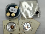 Money Getting Smaller and Smaller from Inflation Group of Six Lincoln Memorial Cents