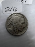 1913D Type 1 Buffalo Nickel - VG