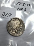 1913D Type 2 Buffalo Nickel - VG