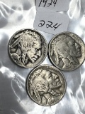 3-1924 Buffalo Nickel - Average Circulated Condition