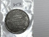 Aluminum Religious Medal with the Lords Prayer and John 3:16