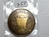 1976 Brass Medal Boulder City Nevada Home of Hoover Dam/United States Of America 17976