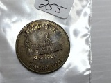 Good Luck  Brass Token Fort Cody Trading Post /Buffalo Bills Home Town North Platte, Nebraska