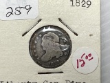 1829 Liberty Cap Bust  Dime -G+