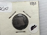 1831 Liberty Cap Bust Dime - G