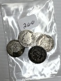 5- Barber Dimes - FR to G ; 1892, 1899, 1901, 1902 & 1912