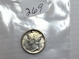 1916 Mercury Dime - AU+