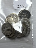 13-1920's Mercury Dimes - AG/G- F+
