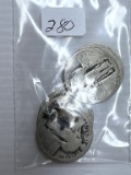 6- No Date Standing Liberty  quarter Dollars