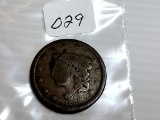 1838 Classic Head Large Cent - VG/F