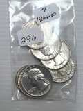 7-1964D Washington Quarter Dollars - BU