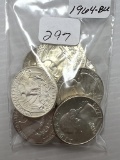 13-1964 Washington Quarter Dollars - BU
