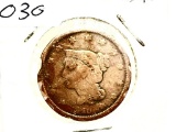 1840 Braided Hair Large Cent - VG