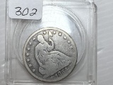 1854 Seated Liberty Half Dollar , With Arrows - G