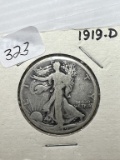 1919D Walking Liberty Half Dollar - FR