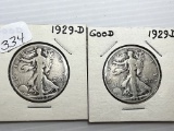2-1929D Walking Liberty Half Dollar - G