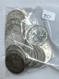 23-1941-1946 P, D, & S Walking Liberty Half Dollars - VG to XF