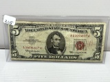 $5 United States Note, Series 1963, Granahan/Dillon -F+