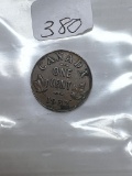 1932 Canadian Small Cent -F Some Verdigris on the Obverse