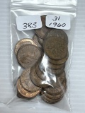 31-1960's Canadian Small Cents