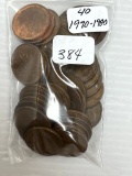 40-1970's & 1980's Canadian Small Cents