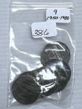 9-1954 to 1982 Canadian Nickels - Average Circulated Condition