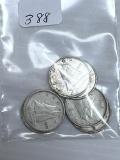 6-Silver Canadian Dimes 1940's to 1950's- Average circulated Condition