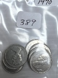 7-Clad Canadian Dimes - Average Circulated Condition