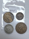 1903 (2), 1911 & 1914 Philippine Coins -VF+