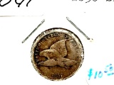 1858SL Flying Eagle Cent - G/VG