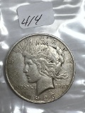 1923D Silver Peace Dollar - VF+/XF