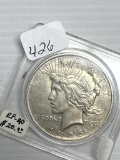 1926D Silver Peace Dollar - XF+/AU