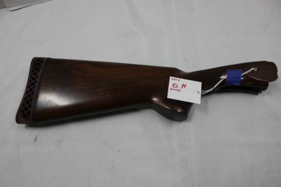 Browning O/U Checkered Factory Stock w/Rubber Butt Pad; Very Good Condition
