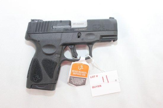 Taurus G2S 9mm Single Action Pistol w/3-1/4" BBL, 2-10 Rd. Magazines, and Original Box; SN ADL860807