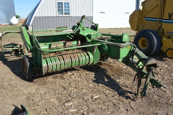 John Deere 14T Square Baler, Bale Thrower, Shedded, Worked When Parked, SN: 86710