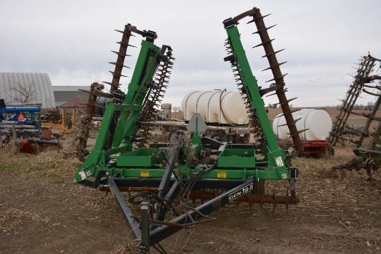 Gen-Till II Aerator, 22', Rolling Tine Harrow, Green In Color, Not Used For A Few Years