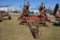International 4600 Vibra Shank Field Cultivator, 22', 3 Bar Harrow, Good Tires, Good Shovels, Yellow