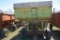 Parker Gravity Wagon, Wood Extension, On Red Running Gear, Approx. 300bu