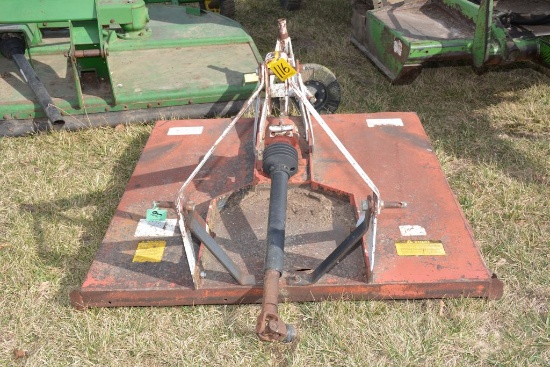 Red 3pt Shredder Mower, 6', 540pto