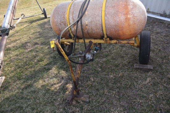 Pull Type Sprayer, 200 Gallon Approx. 25' Booms Approx. PTO Pump, Unknown Working Condition, Tank Ho