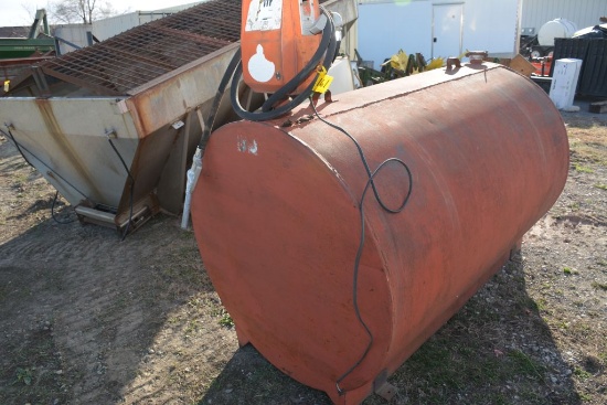 500 Gal Diesel Barrel, 110v Pump