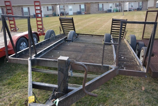 Spray Coupe Trailer, Homemade, 16', With Ramps and Lights, 235 65 R16 Tires, Good Condition, NO TITL