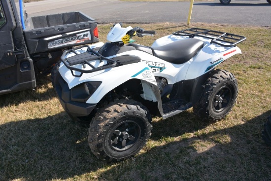 Kawasaki 750 4x4 Brute Force, 26.1 Hours, 230mi, V-Twin Fuel Injected, White In Color, 30% Tires, Po