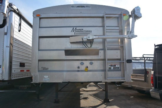 2012 Maurer Manufacturing Hopper Bottom Trailer, 42', 66" Sides, All Aluminum, Air Ride, Electric Ta