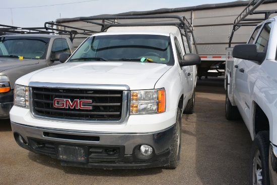 2011 GMC 1500, 4x4, 180,000 miles, Regular Cab, Long Box With Construction Shell, Have Title