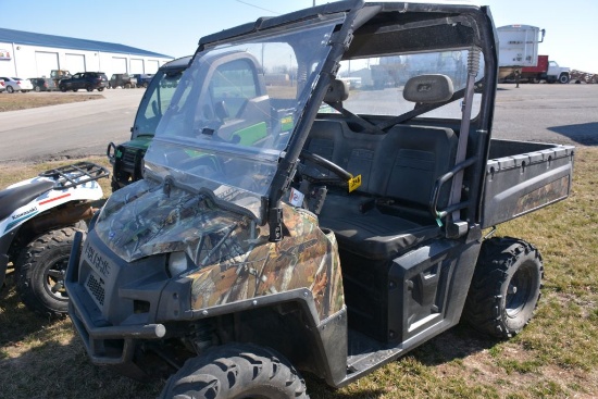 Polaris Ranger 800xp High Output, Side By Side, EFI, Unknown Hours, Camo Paint, 40% On Tires, Plasti