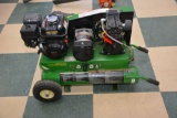 John Deere AC1- CG16H Compresserator, 10.9cfm @ 125psi, 1600/600 Watt, 2 120v Plugs, Twin Tank, Hond