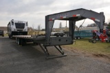 2015 Titan 34' Tilt Bed Trailer, Gooseneck, Electric over Hydraulic Tilt and Jack Stands, M12,000 Wa